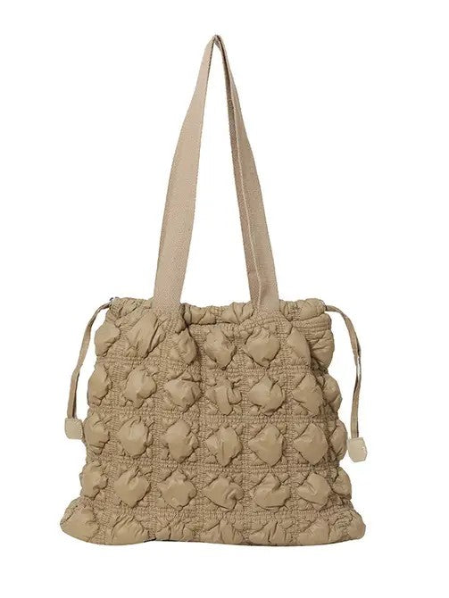 Textured tote bag