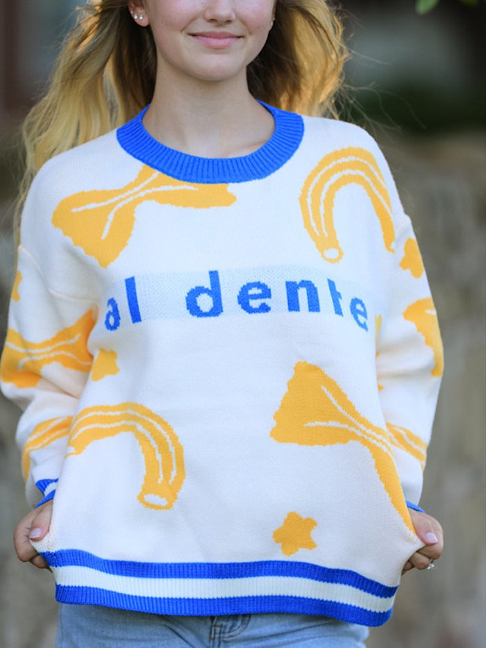 Al Dente Pasta Knit Sweater
