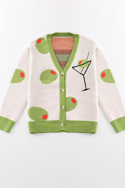 Martini Olive Cardigan
