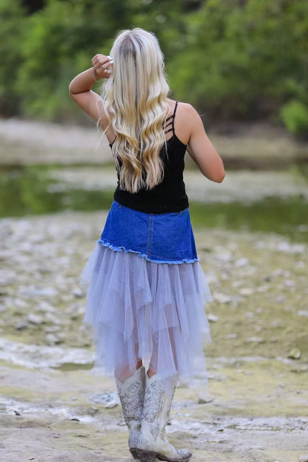 Denim Tutu Skirt